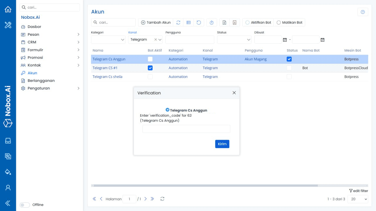 NoBox Kanban Interface