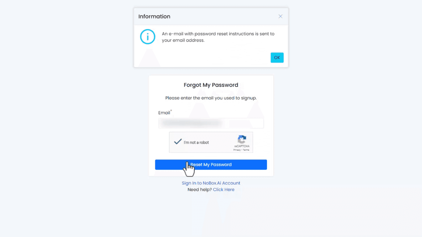 NoBox Dashboard Interface