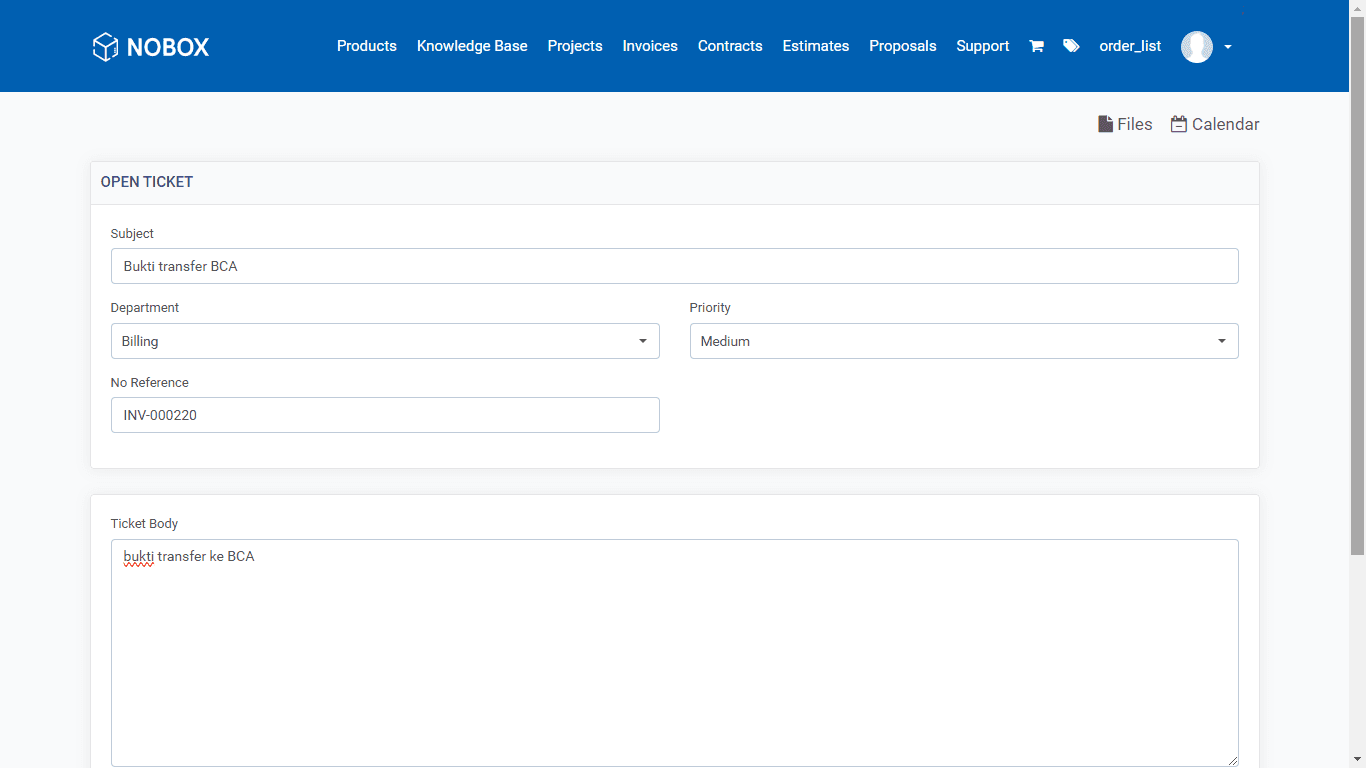 NoBox Kanban Interface