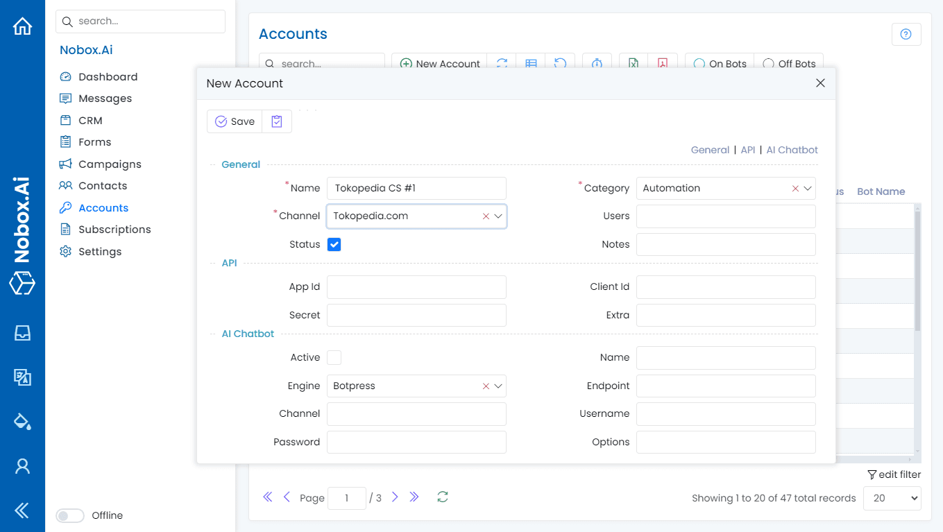 NoBox Kanban Interface