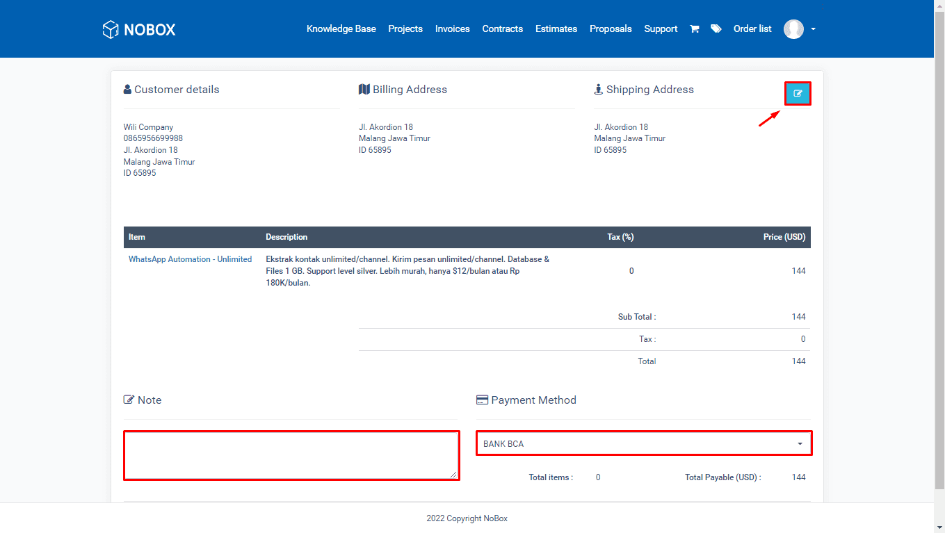 NoBox Dashboard Interface