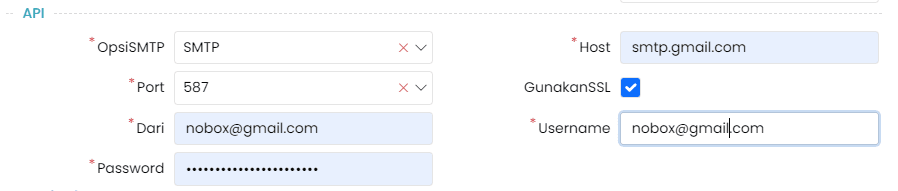 Tampilan Dasbor NoBox