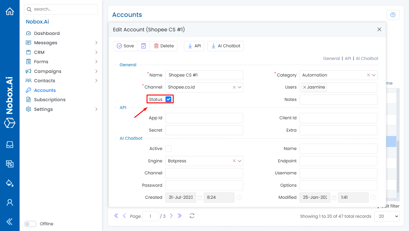 NoBox Kanban Interface