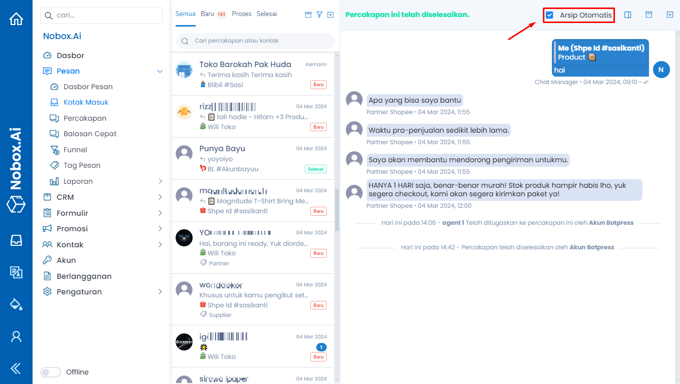 Pengaturan Arsip Otomatis