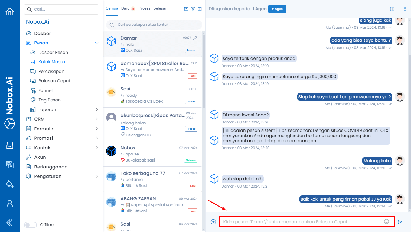 Cara Kirim Balasan Cepat