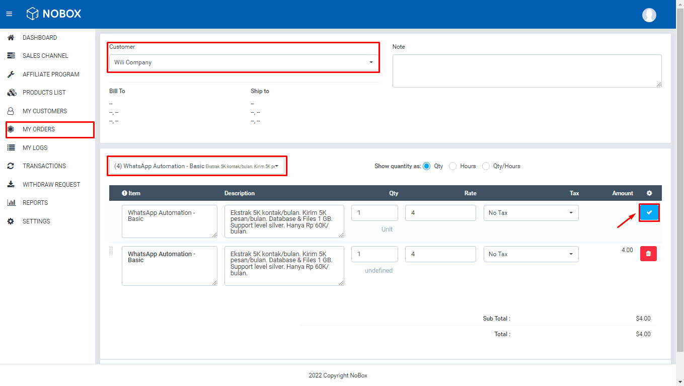 Manajemen Pesanan Pelanggan